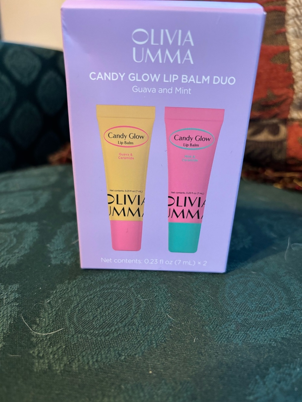 OLIVIA UMMA NIB CANDY GLOW LIP BALM DUO GUAVA AND MINT